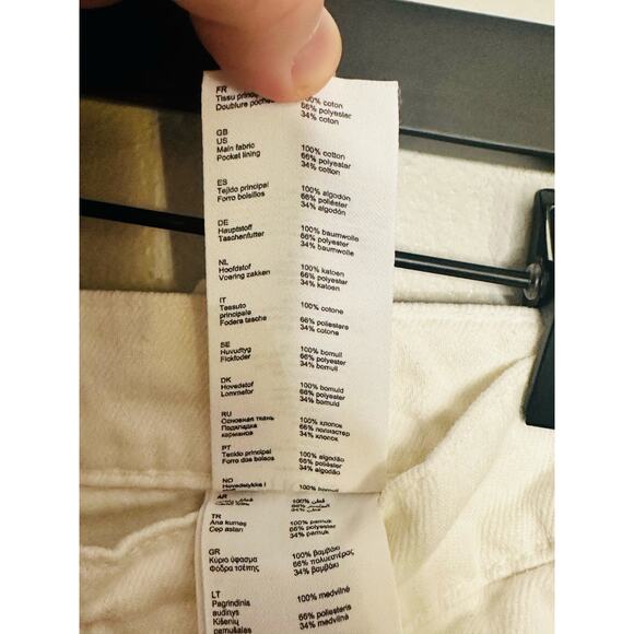 MAJE White Cotton Front Zipper Campy Pocket Clad Pocketo Cargo Pants Size 36 - Picture 10 of 16